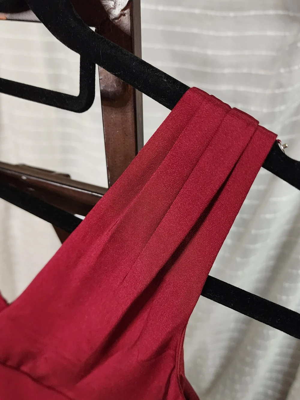 J. Crew Burgundy Silk V-Neck Cocktail Party Midi Dress